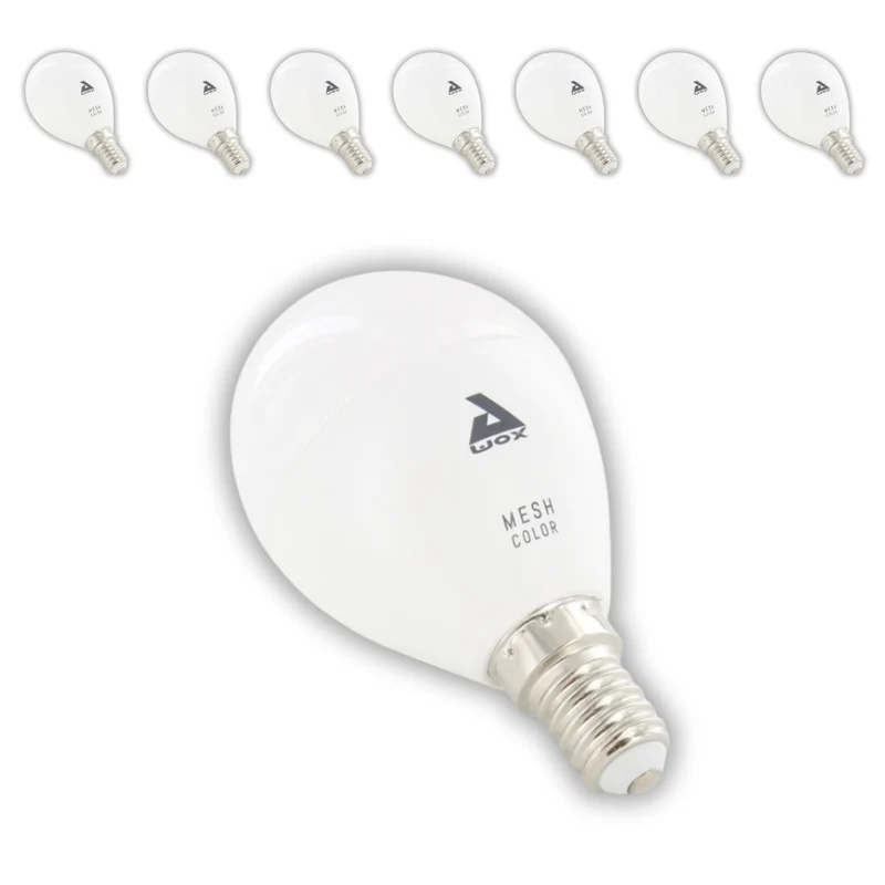 Lot de 8 ampoules LED connectées Bluetooth Mesh - E14 5W - Chacon