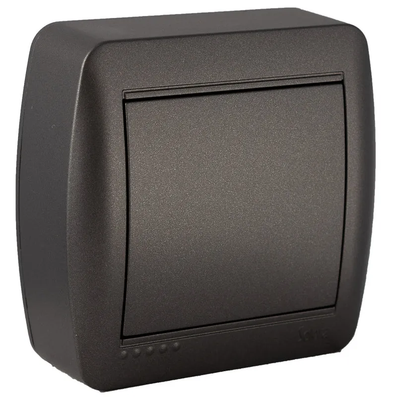 Boîte de jonction dérivation en saillie - Noir graphite - Solera
