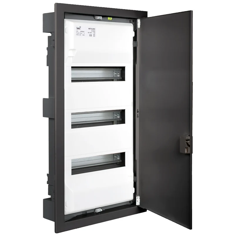 Coffret modulaire encastré métal 3 rangées - Solera