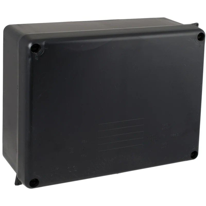 Boîte de dérivation rectangulaire Noire IP65 - 220 x 170 x 80 mm - Solera