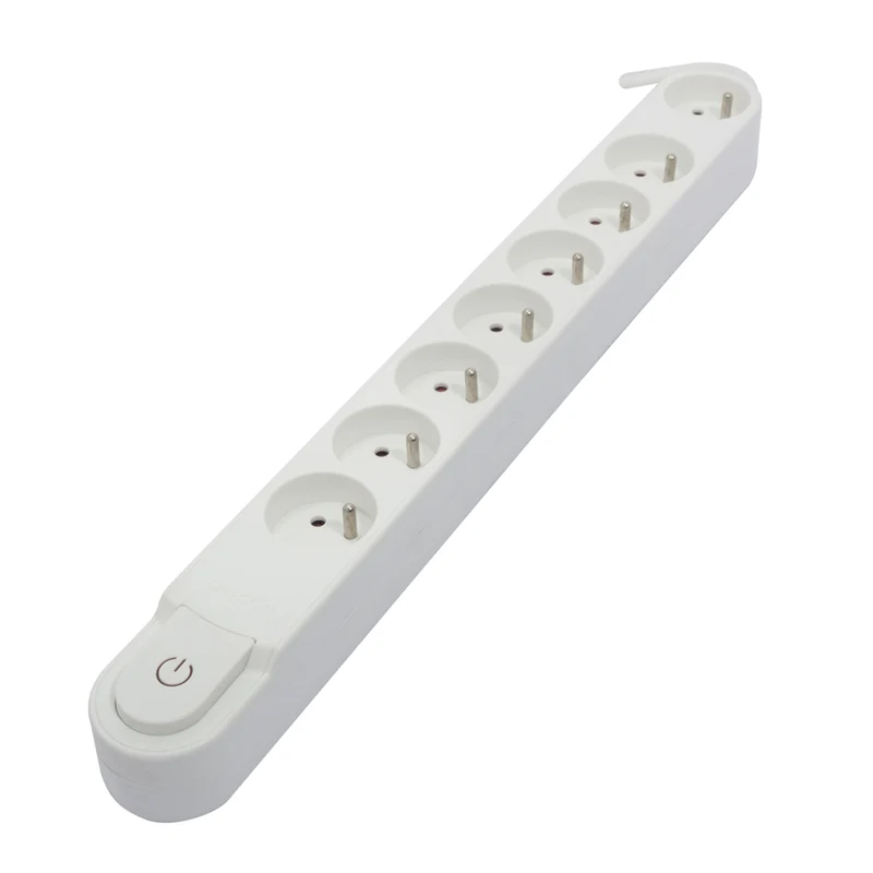 Bloc multiprise Design 16A 1,5 m - blanc - Chacon