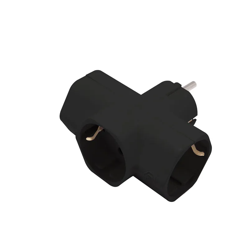 Domino Schuko 3x16A - Noir - Chacon