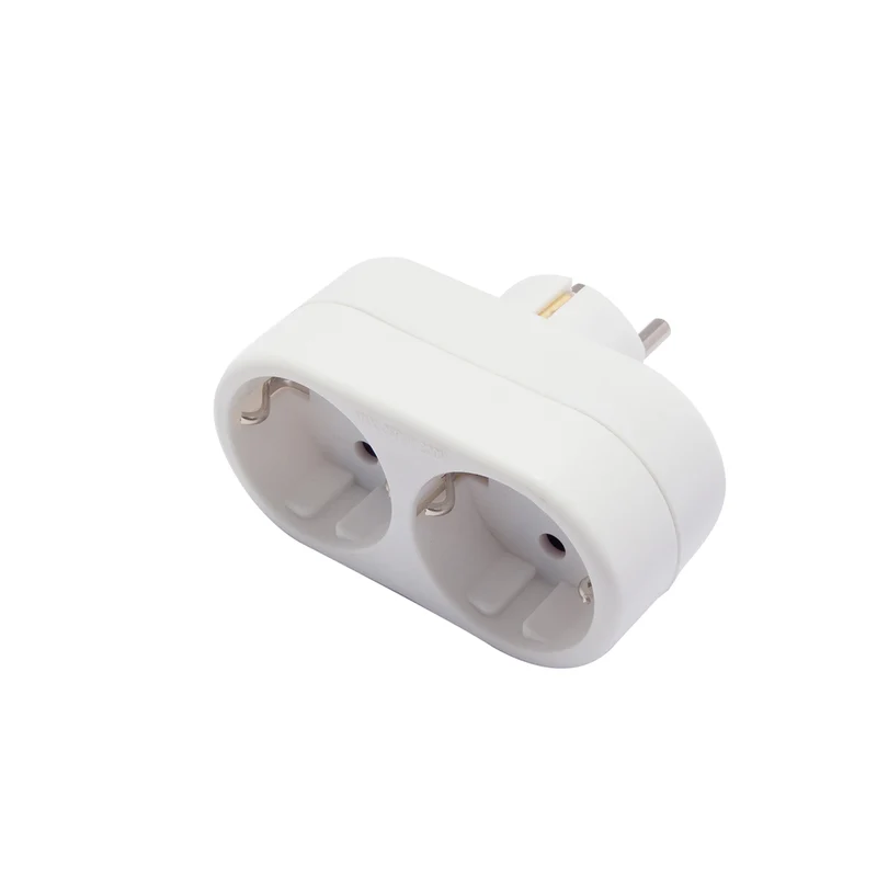 Domino frontal Schuko 2x16A - Blanc - Chacon
