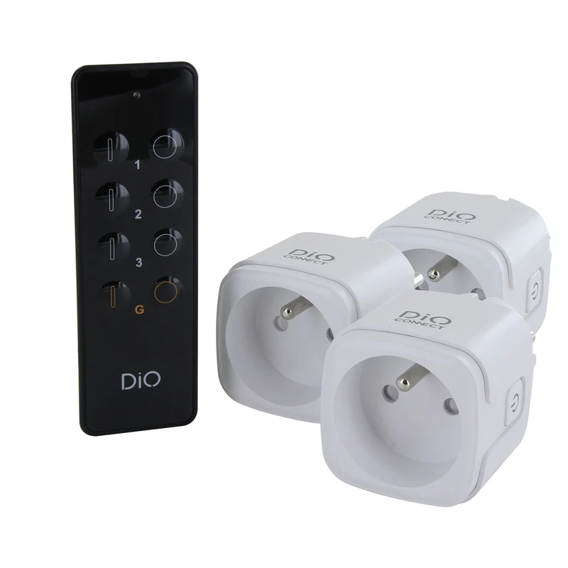 Kit 3 prises WIFI 433MHz + télécommande - Chacon