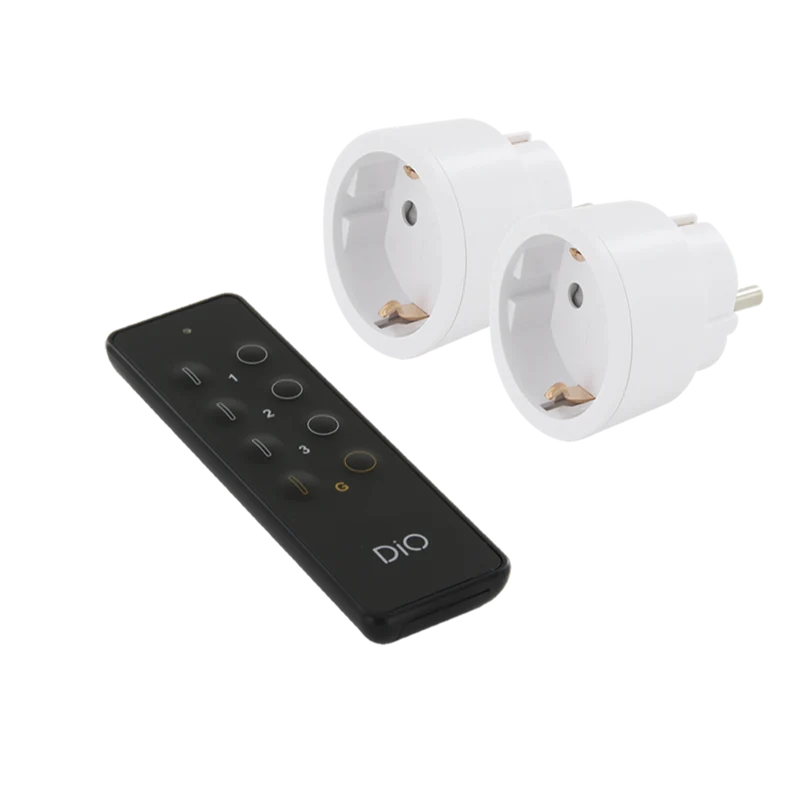 Kit 2 prises nano Schuko + télécommande - Chacon