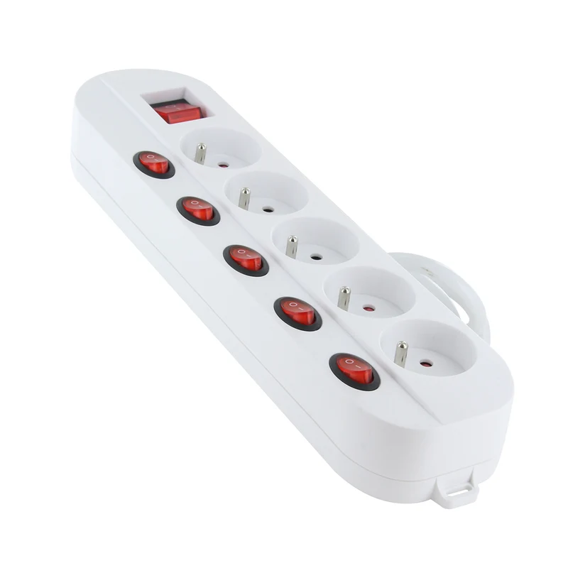 Bloc multiprise 5x16A + 5 interrupteurs - Chacon