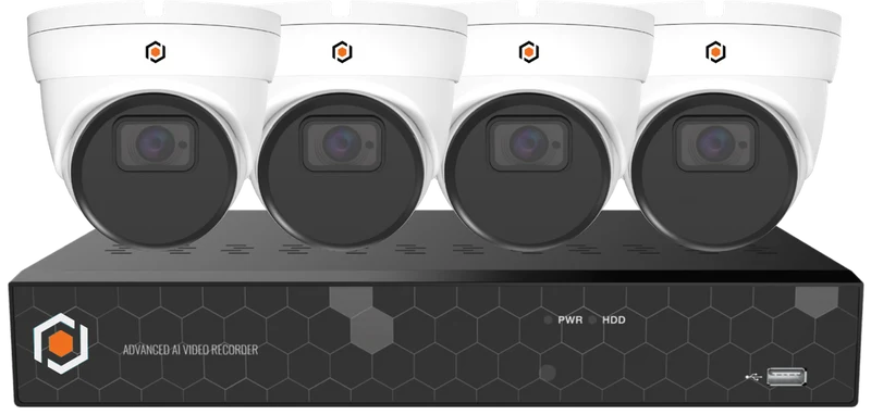 Network Surveillance Kit 4 Ports 5 MP NDAA KIT4OVIP5MP-AI-2T