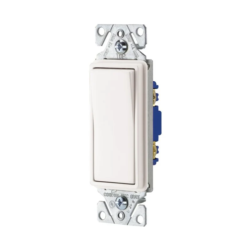 SWITCH DECORATOR SP 15A 120/277V WH 10/B
