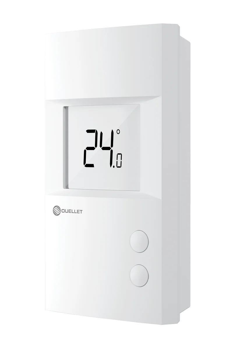 Low voltage non prog. Electronic thermostat (2 outputs)