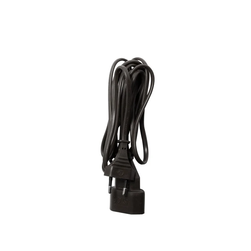 Prolongateur H03VVH2F 2x0,75mm² 2,5 A - 5m - Noir - Chacon