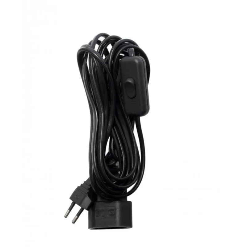 Prolongateur H03VVH2F 2x0,75mm² 2,5A 4m + interrupteur - Chacon