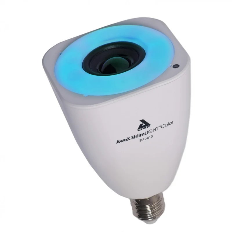 Ampoule LED E27 couleur + enceinte Bluetooth intégrée - Chacon