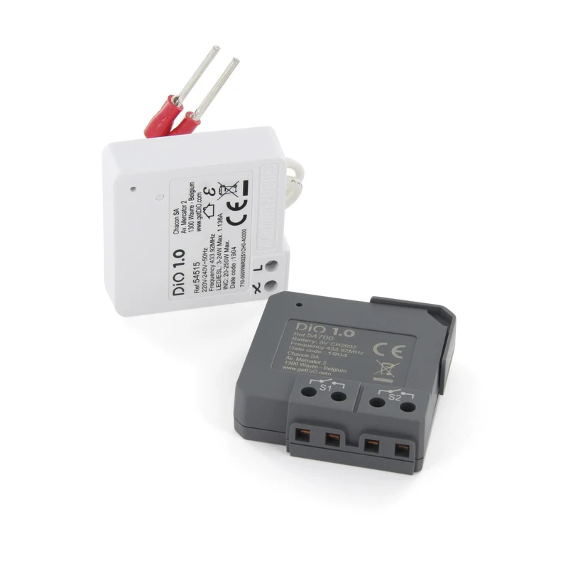 Kit va et vient récepteur + émetteur 250W - Blanc - DiO