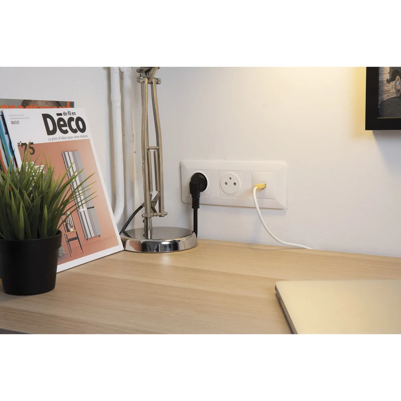Prise RJ45 CAT6 blanc Artezo - Zenitech