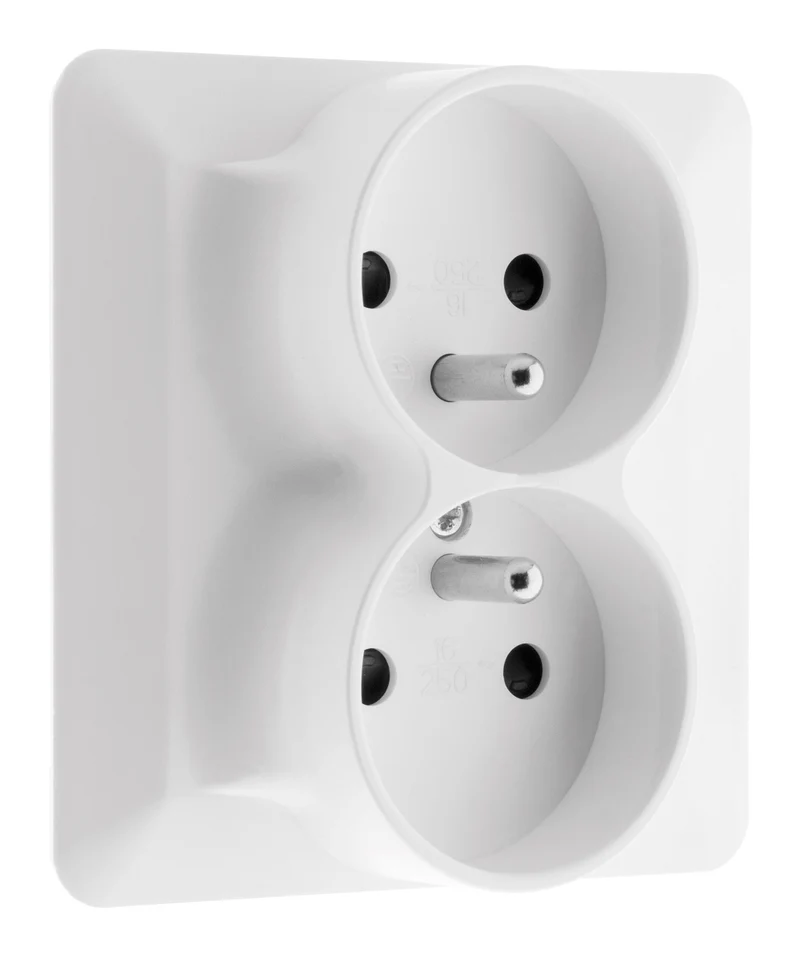 Double prise 2P+T 16A monoposte Artezo - Zenitech