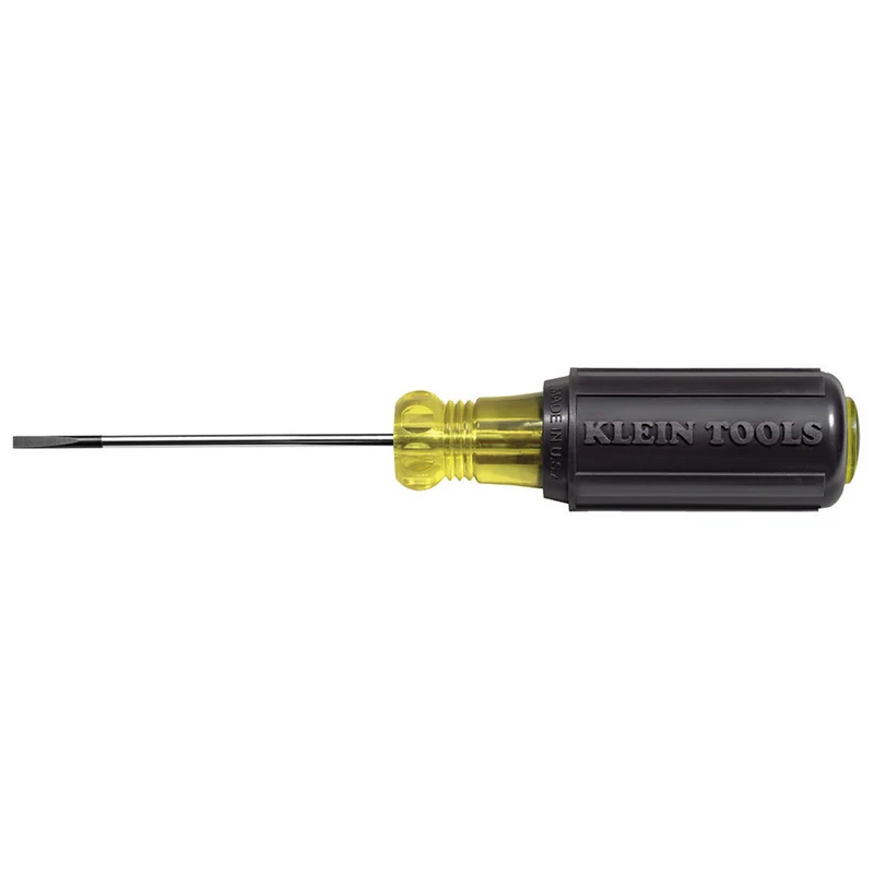 SCREWDRIVER FOR TERMINAL BLOCK SLOTTED 1/8IN TIP 7-3/4IN
