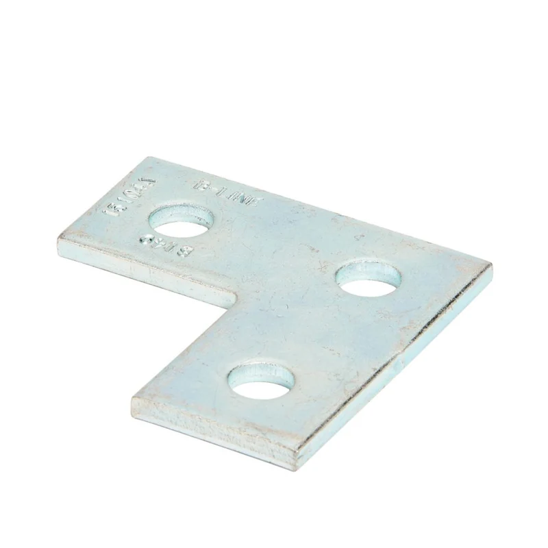 FITTING CHANNEL 90D FLAT 3-1/2X3/1/2" 3-HOLE HDG