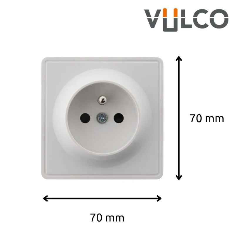 Prise simple saillie 2P+T 16A - Vulco - Zenitech