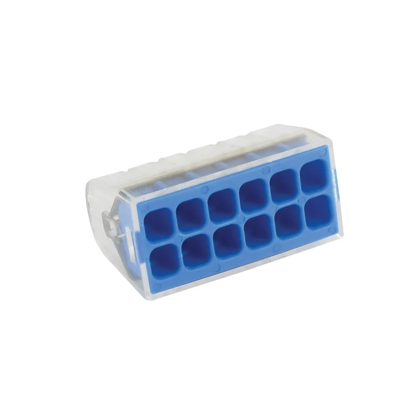 5 bornes de connexion 12E fils rigides + semi-rigides 0,2 à 2,5 mm² - mini Connex - Blm