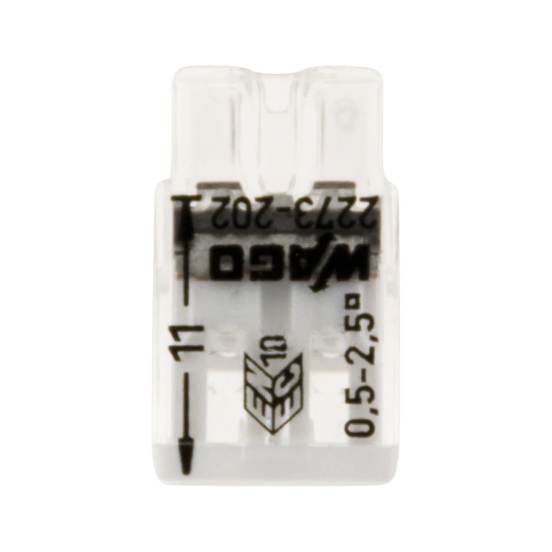 Boite de 50/100 bornes 2/8 entrées 2273 - Wago