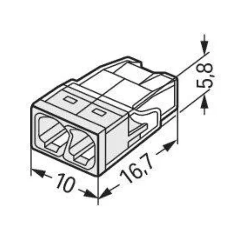 Lot de 10/15 bornes S2273 - 2/3/5/8 conducteurs 2.5mm² - Wago