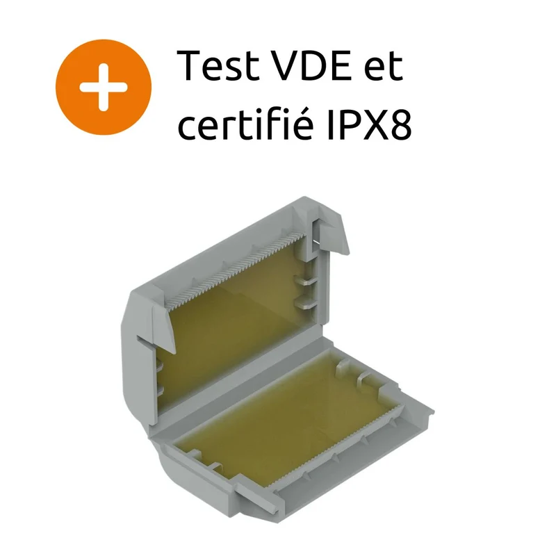 Boîte Gelbox T3 série 221/2273 4mm² - IPX8 - Wago