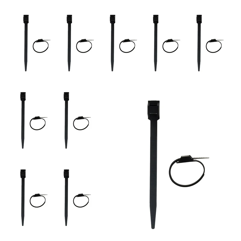 Lot de colliers de câblage 6x114mm noir - Zenitech
