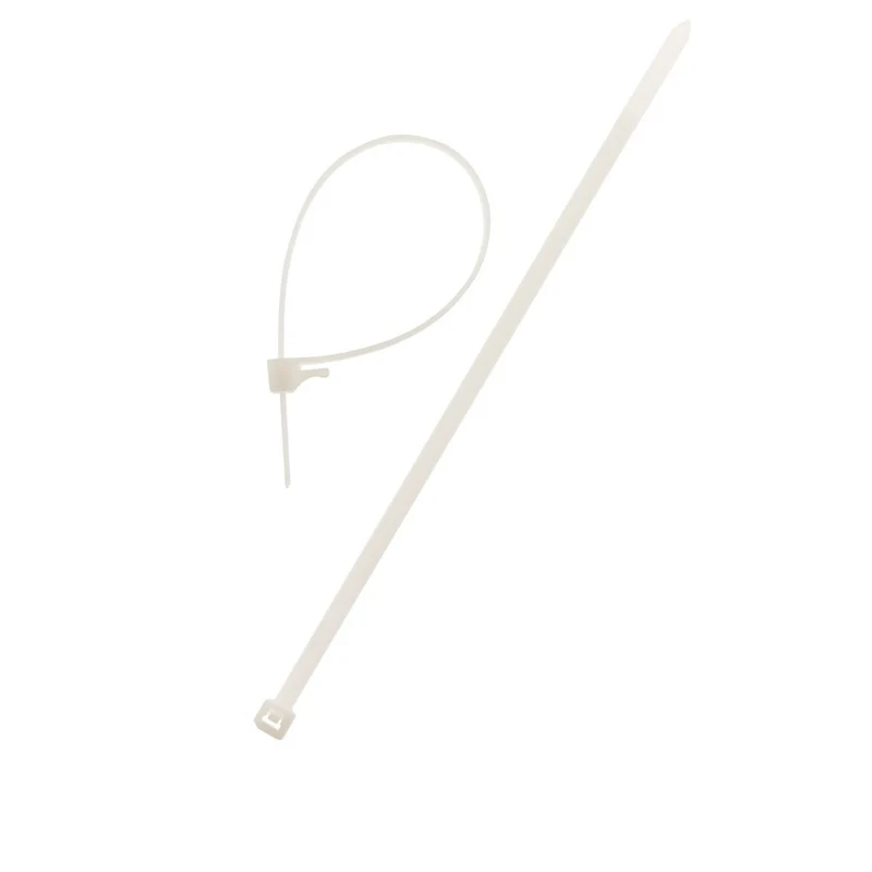 Lot de colliers de câblage réutilisables - 3,6x 100mm - transparent - Zenitech