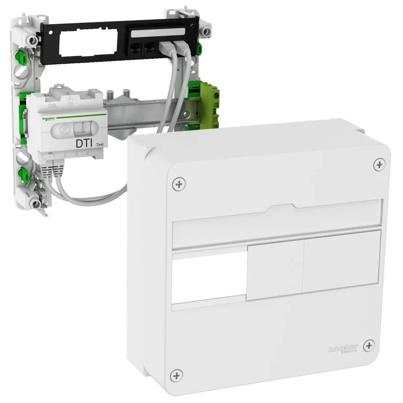 Coffret de communication Eco-Pack - 1 rangée 13 modules - Schneider