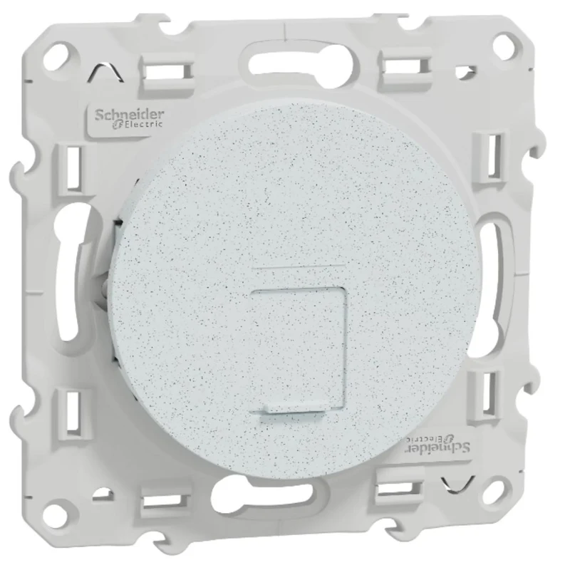 Prise RJ45 cat 6 non blindée à vis Blanc - Odace - Schneider