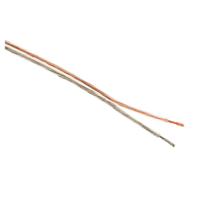 Câble audio HI-FI 2x0,75mm² transparent - Zenitech