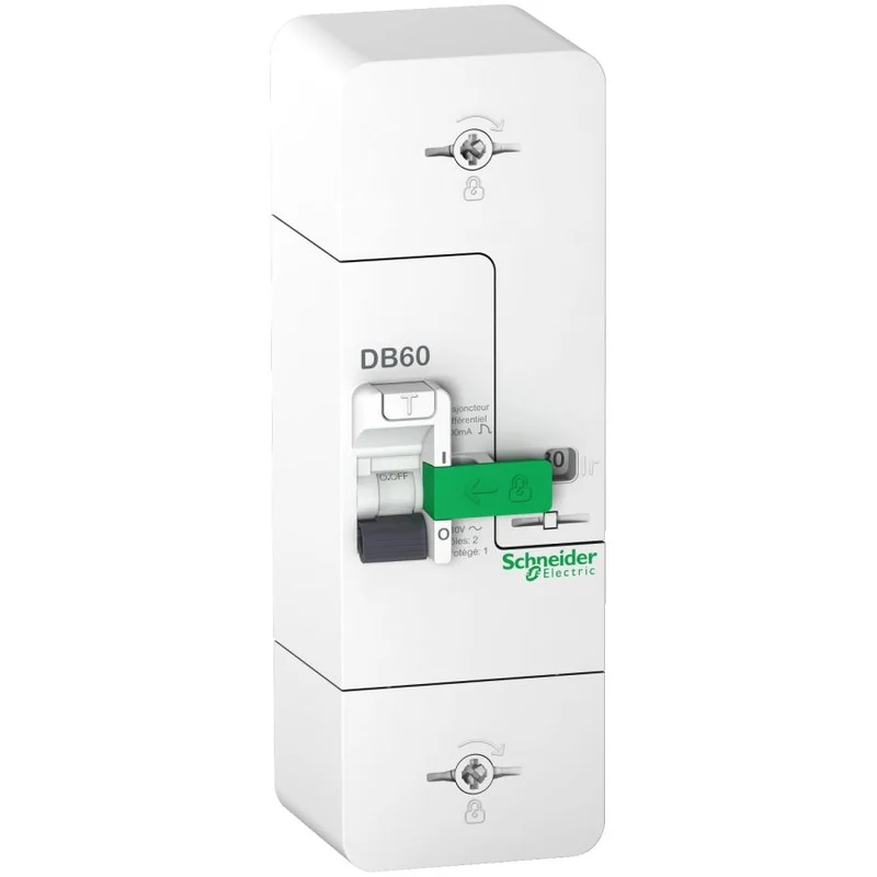 Disjoncteur de branchement Resi9 DB60 1P+N, 500mA, IP40 - Schneider
