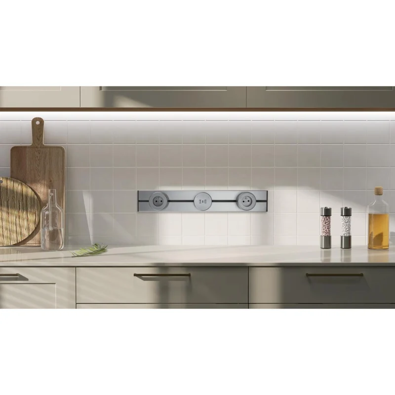 Prise amovible pour rail électrique 2P+T 16A 3680W - Orium