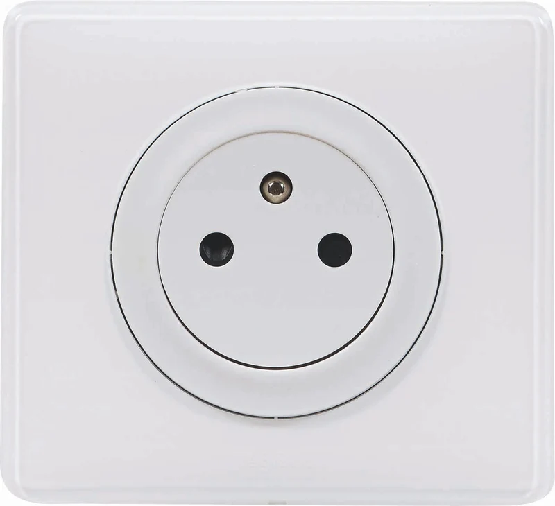 Prise de courant simple 2P+T 16A complet - Céliane - blanc - Legrand
