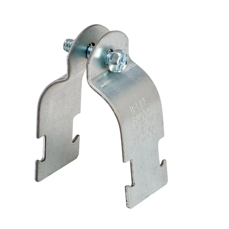 CONDUIT CLAMP 2.197" OD 2" EMT /PAIR ZINC PLATED