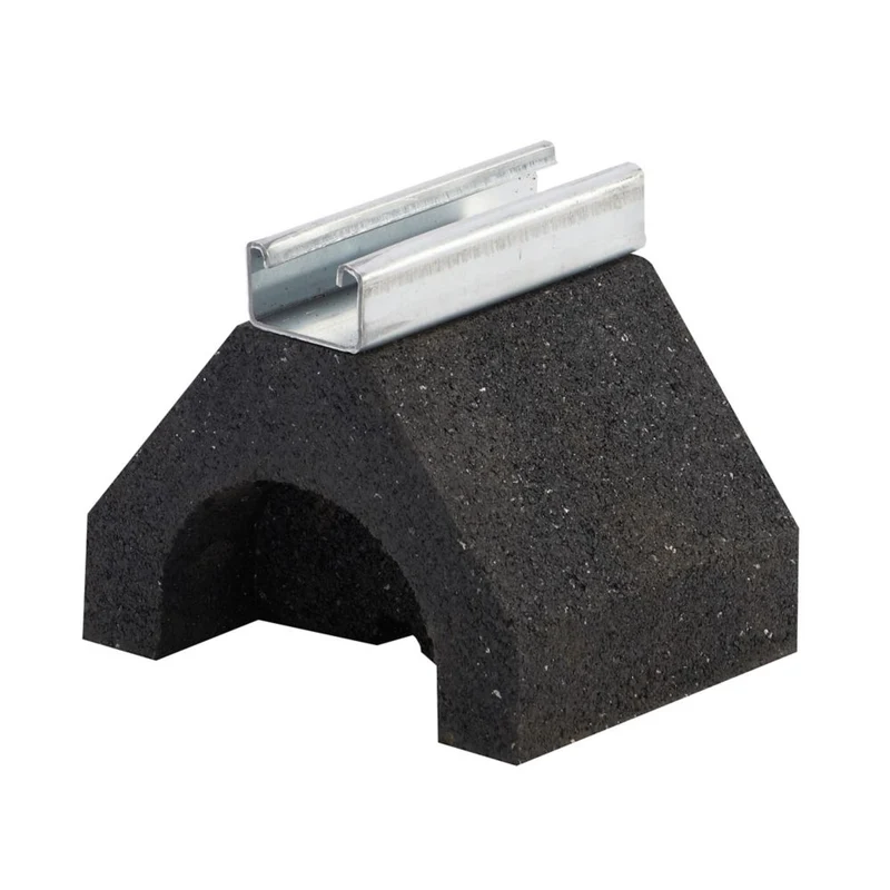 SUPPORT BASE 5X 6X 4.8" WITH B44 1"HIGH CHANNEL RUBBER