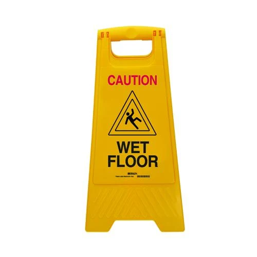 FLOOR STAND 24-1/2" HIGH 2-SIDED "CAUTION WET FLOOR"