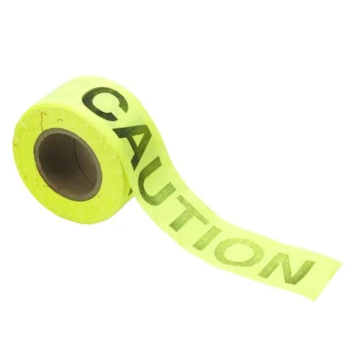 BIODEGRADABLE TAPE COTTON 3"X150' CAUTION YELLOW