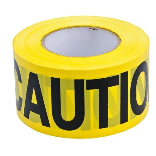 BARRICADE TAPE 3"X200' CAUTION YELLOW