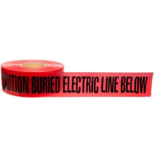 BURIED TAPE 3"X1000' CAUTION BURIED ELECTRIC LINE BELOW