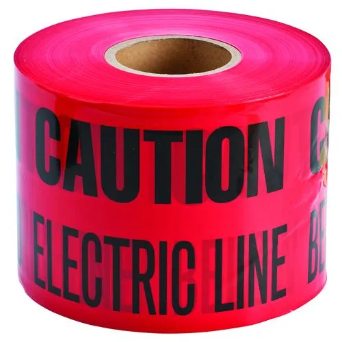 BURIED TAPE 6"X1000' CAUTION BURIED ELECTRIC LINE BELOW