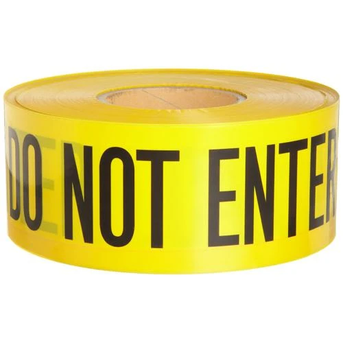 BARRICADE TAPE 3"X1000' CAUTION DO NOT ENTER YELLOW