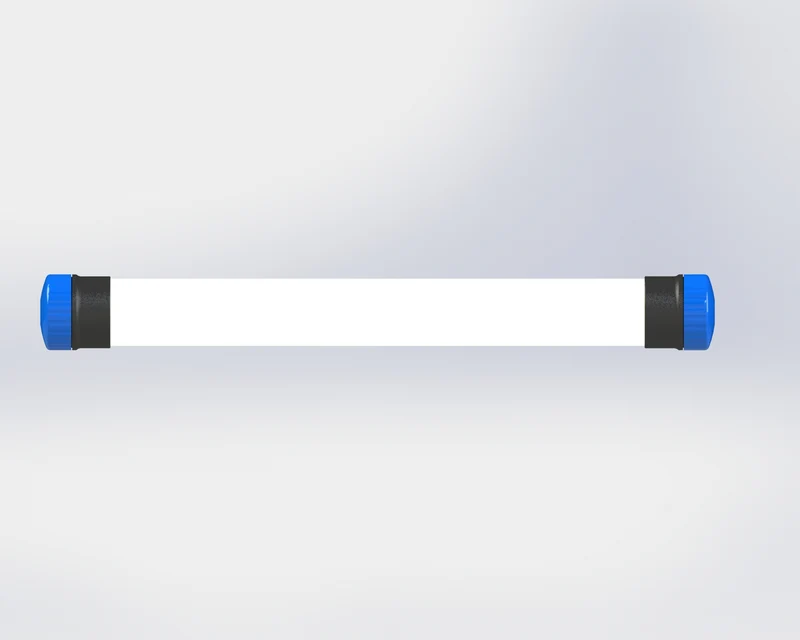 Tube de chantier LED pour éclairage professionnel 3600lm 360° 3 mètres - Voltman