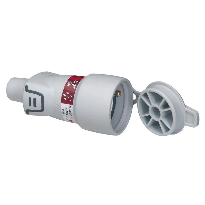 Fiche femelle terre 16A + clapet protection IP44 - Plexo - Legrand