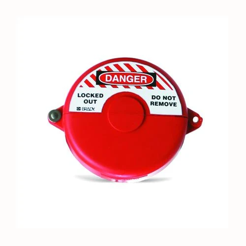 LOCKOUT MINI GATE VALVE POLYPROPYLENE RED