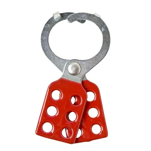 LOCKOUT HASP STEEL WITH TABS 1-1/2" RED