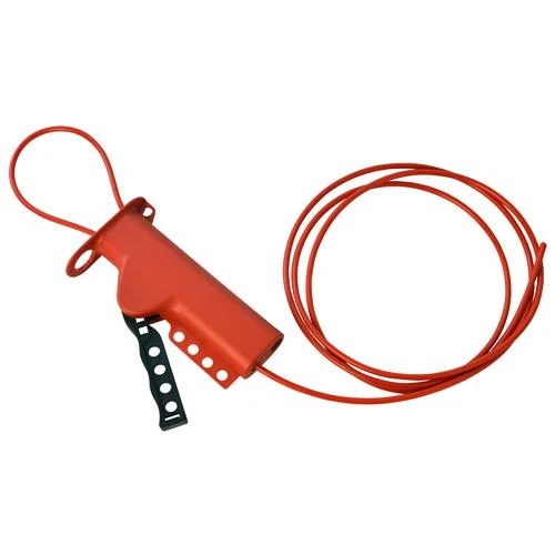 LOCKOUT DEVICE WITH 3/16"X8' SHEATHED CABLE