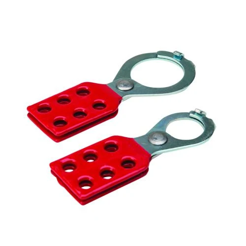 LOCKOUT HASP STEEL WITH TABS 1-1/2" RED