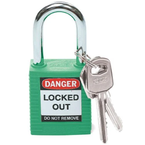 SAFETY PADLOCK KEYED DIFFERENT GREEN