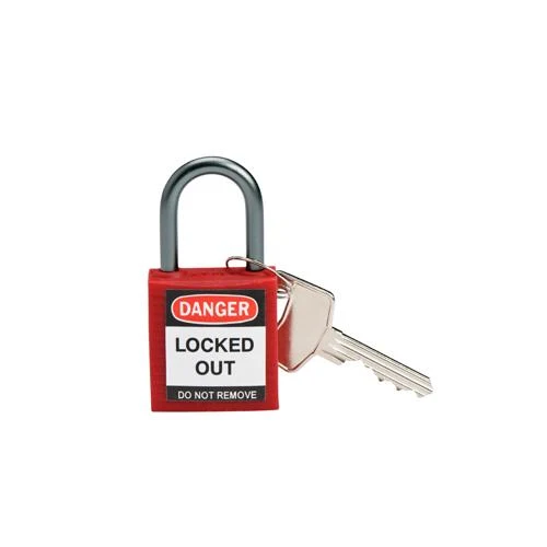 SAFETY PADLOCK KEYED DIFFERENT RED